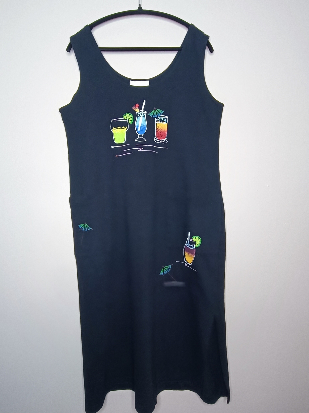 Vintage 90's Designs Limited USA Tropical Cocktail Shift Dress Size M Oversized